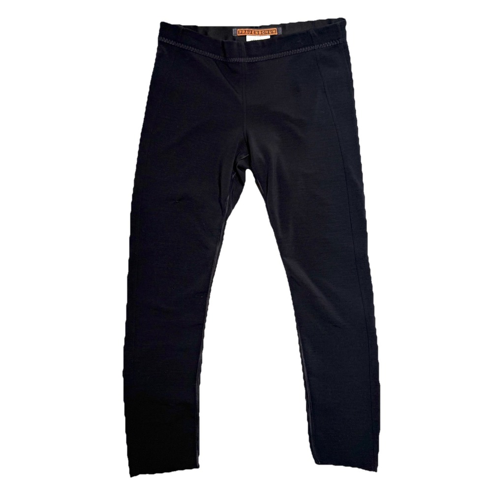 Frauenschuh Women's Daphne Leggings Size 4 Black‎ SKI Snowboard Wool Blend FLAWS